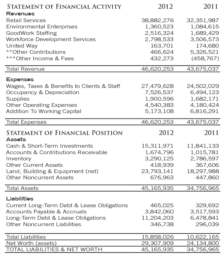 2013 Goodwill financial statement 2013 Goodwill financial statement